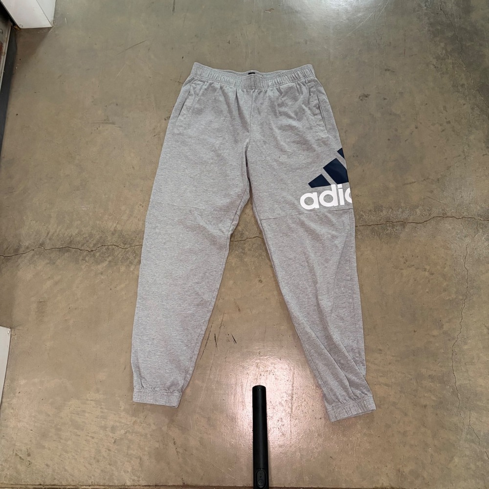 Adidas Sweatpants Mens Medium Gray Good Logo Joggers Track Pants